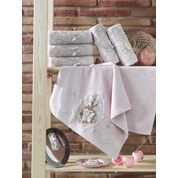 Dantela Vita 1701 Bambu 6 Adet Havlu