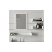 Dekorister Simon Beyaz Banyo Üst Dolabı Aynalı Etajer