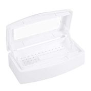 Dilwe Tırnak aletleri tablet sterilizatör, tırnak sterilizasyonu Clean Container makyaj seti dezenfeksiyon kutusu kişisel tırnak sanatı manikür aleti dezenfeksiyon kabı manikür aletleri