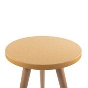Dorcia Home Krem-Cappuccino-Hardal Desenli Zigon Sehpa