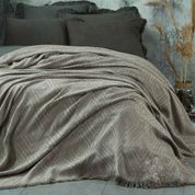 Ecocotton Organik Pamuk Etna Bej Çift Kişilik Pike