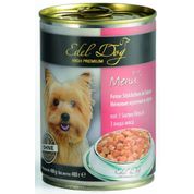 Edel Dog Sığır Eti-Ciğer ve Tavuklu 3x400 gr Köpek Konserve