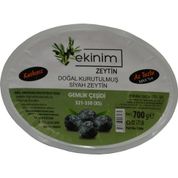 Ekinim 700 gr Doğal Kurutulmuş Az Tuzlu Siyah Zeytin