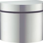 Eleman Sistem Raf Taşıyıcı Optima, 2 adet, cam-ahşap raf taşıyıcı, H = 77 mm, Çap 50 mm, paslanmaz çelik görünümlü, 11057 – 00040