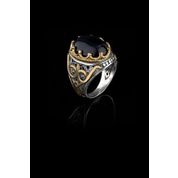 Elika Silver RCH2229 Erkek Akik Taşlı 925 Ayar Gümüş Yüzük