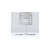 Else Gri Prens Tavşan Kumaş Başlıklı Modern Çocuk Odası Abajur