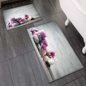 Else Home ELSE61SUPLA4 Collection Mor Tropik Desen Runner+ 4 Mor Supla Set