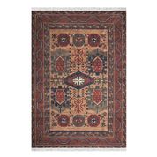 Else Osmanlı Kahverengi Anadolu Şark Dekoratif Desenli Saçaklı 80x150 cm Kilim Halı