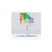 Else Yeşil Mavi Dumanlı Kumaş Başlıklı Salon Modern Abajur