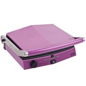 Emsan Bella Gusto Violet 2000 W 6 Adet Pişirme Kapasitesi Granit Çıkarılabilir Plaka Izgara ve Tost Makinesi