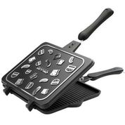 Emsan Grill Döküm 1800 W 6 Adet Pişirme Kapasiteli Teflon Çıkarılabilir Plakalı Izgara ve Tost Makinesi