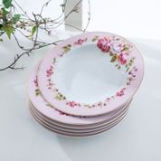 English Home Romano Porselen 6 Çukur Pembe 23 cm Tabak