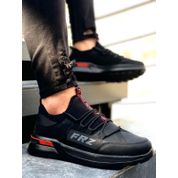 Erbilden ER0089 Forza Casual Siyah Bağcık Model Lastikli Rahat Taban Erkek Spor Ayakkabı