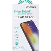 eSTUFF Apple iPhone 6.5 Clear Titan Shield Screen Protector, ES501240-25BULK (Titan Shield Screen Protector 25 adet temizleme kitleri ile ambalajlanmıştır. 0,3 mm Japon Asahi Temperli cam)