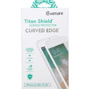 eSTUFF ES501225 iPhone 6 +/6S +/7 +/8 + 1 adet (S) Screen Protector – Ekran (Cep telefonu/akıllı telefon, Apple, iPhone 6 +/6S +/7 +/8 +, temperli cam, 0.3 mm, 1 PC (S))