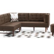 Evdebiz Point Retro Life Kahve Mini Köşe Takımı