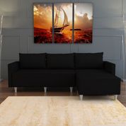 Evdemo Aybüke Siyah Köşe Koltuk Takımı