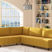 Evdemo Eda Sarı L Köşe Koltuk Takımı