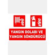 Evim Shopping AT 1152 Yangın Dolabı ve Yangın Söndürücü Uyarı Levhası