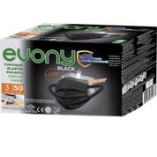 Evony Siyah 50'li Yumuşak Elastik Kulaklı 3 Katlı Cerrahi Maske