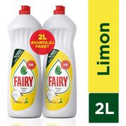 Fairy Limon 2x2000 ml Sıvı Bulaşık Deterjanı