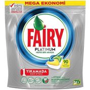 Fairy Platinum Limon Kokulu 90 Yıkama Bulaşık Makinesi Kapsülü