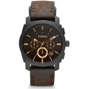 Fossil FS4656 Analog Deri Kayış Spor Erkek Kol Saati Kahverengi