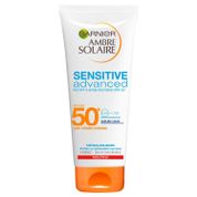 Garnier Ambre Solaire Sensitive Advanced 200 ml Spf50+ Hassas Ciltler İçin Suya Karşı Dayanıklı Güneş Koruyucu Süt
