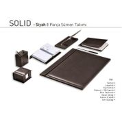 Gıpta 7131 Solid 8 Parça Siyah Sümen Takımı