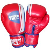 Green Hill Knock Out Carbon Kırmızı Deri Boks ve Kick-Boks Eldiveni