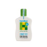 Hamilton Active Family Cream 125 ml Spf50+ Tüm Ciltlerin Kullanımına Uygun+Aile Bireyleri İçin Güneş Losyon