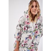Happiness İst. DD00511 Pembe Grafik Desenli Oversize Sweat Kadın Elbise