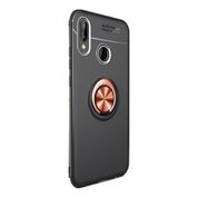HappyShop Huawei P20 Lite Rose Gold Ultra Korumalı Yüzüklü Ravel Silikon Arka Kapak+Nano Cam Ekran Koruyucu