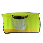 Hard Hat Sun Shade High Visibility Cooling Mesh Contrasting Reflective Strip Regular Brim Neck Protection Construction Helmet Sun Shield