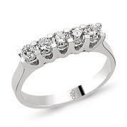 Harem Altın RMY208 18 Ayar Altın 0.58 Ct Pırlanta Beştaş Yüzük