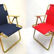 Hastunç İkili Ahşap Kolçaklı Katlanır Kamp Outdoor Piknik Bahçe Sandalyesi