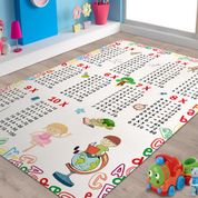 Herms Çarpım Tablosu Desenli Kaymaz Taban 160x230 cm Çocuk Odası Halısı