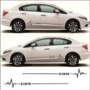 Honda Civic Yan Şerit Oto Sticker