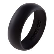 Honorgear aktif erkekler için silikon alyans, sporcular, rahat kalıp ve cilt için güvenli, zehirsiz, antibakteriyel, Jet Black, 11