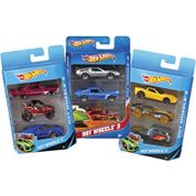Hotwheels 3'lü Oyuncak Araba Seti