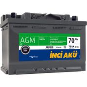 İnci Akü Start Stop Agm 12V 70Ah 760CCA Akü