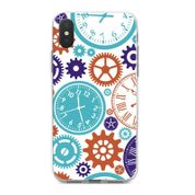 iPhone XS Arka Koruma Kapak Saatler Uyumlu Silikon Kılıf
