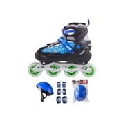 Işıklı Çift Sıra Ayarlanabilir Paten Seti