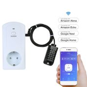 Kablosuz APP Uzaktan Kumanda Güç Çıkışı Akıllı Termostat Humidistat Zamanlama Priz Amazon Alexa Yankı ile Uyumlu Google Yuva Ev AC90-250V 16A AB Tak