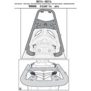 Kappa KR2114 Yamaha Delight 13-16 Motosiklet Arka Çanta Taşıyıcı