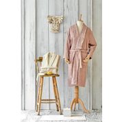 Karaca Home Valeria Royal Rosegold Dantelli 3 Parça Bornoz Seti