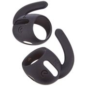 KeyBudz EarBuddyz silikon kulaklık başlıkları, Apple AirPods Pro için, EarPods kulaklık aksesuarı, kulak kancası, kulak askısı, kaymaz, spor, siyah