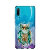 Kılıfland 644 Huawei P30 Lite Colorful Owl Desenli Kapaklı Silikon Cep Telefonu Kılıf