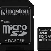 KINGSTON BLK M-SD 32GB SDCS2-32GB Kingston SDCS2 32GB microSDHC Canvas Select Plus 100R A1 C10 MicroSD Hafıza Kartı