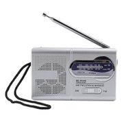 Kişisel radyo, ASHATA Portatif radyo Çok fonksiyonlu çanta AM / FM BC-R119 Radyo hoparlör alıcısı Teleskopik anten, dahili hoparlörlü radyo.